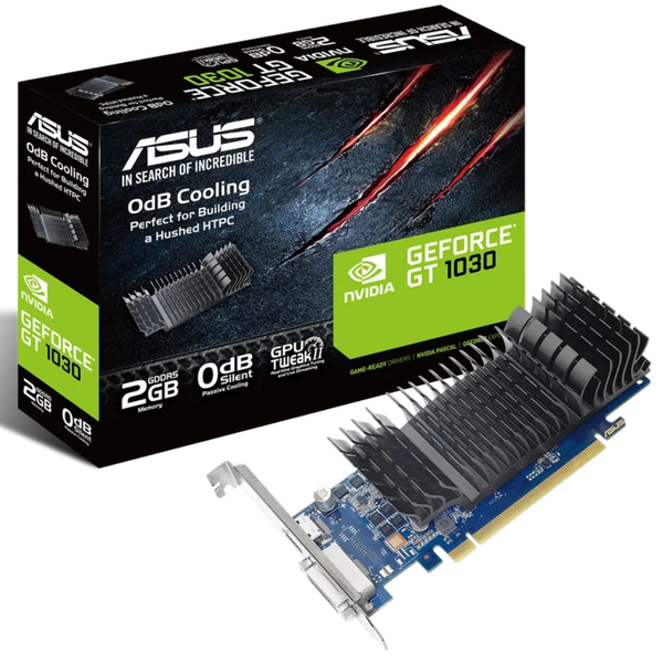 ASUS GeForce GT 1030 2GB GDDR5 GPU Graphics Card PC - Low Profile PCIe 3.0