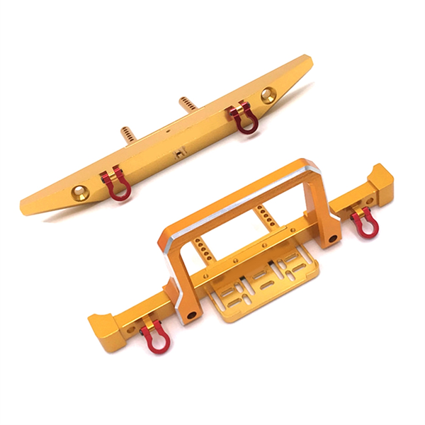 Metal Front Rear Bumper for 1/10 Rc Crawler Car Gold