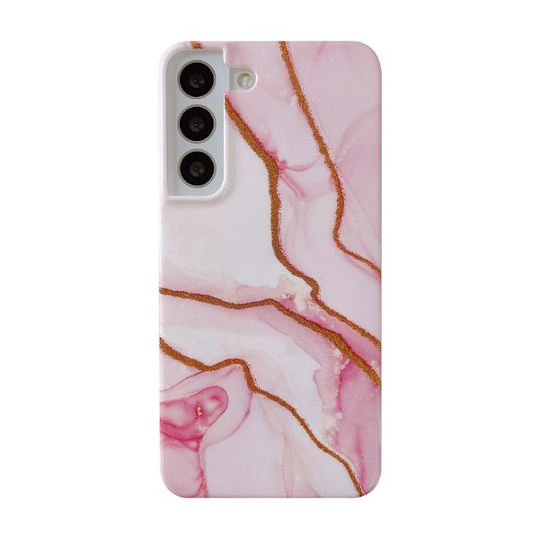 Gold Glitter Marble Design Phone Cover for Samsung Galaxy S22 Plus