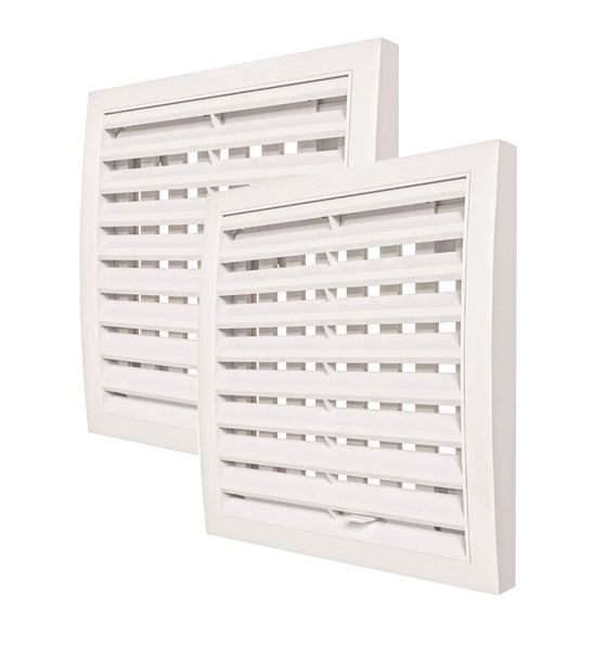 Ventilation wall grilles, airflow slide adjustable cover 150x150mm square