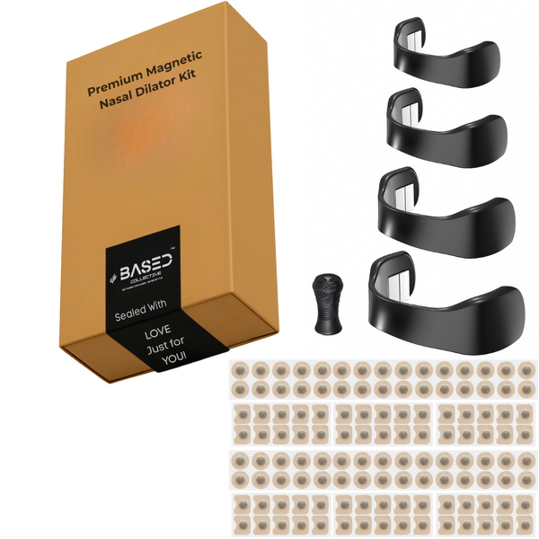 BASED Breathe Easy Magnetic Nasal Dilator Kit 120 Tabs Sleep &amp; Sport Aid