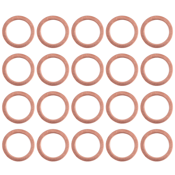 20 Pcs 10Mm x 14Mm x 1Mm Copper Washer Seal Spacer