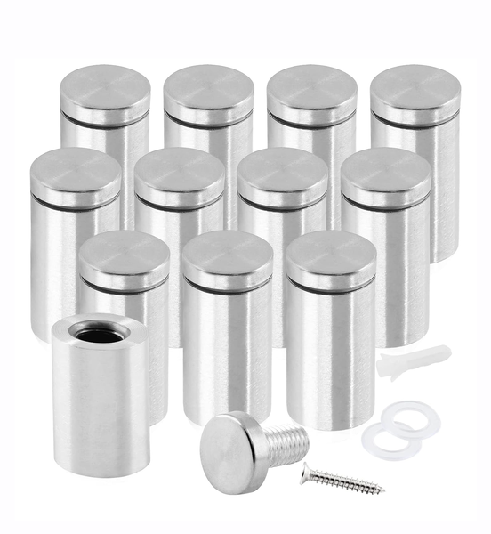 Decor Sign Picture Frame Standoff Screws Wall Standoff Mounts 12pc - 2.5cm