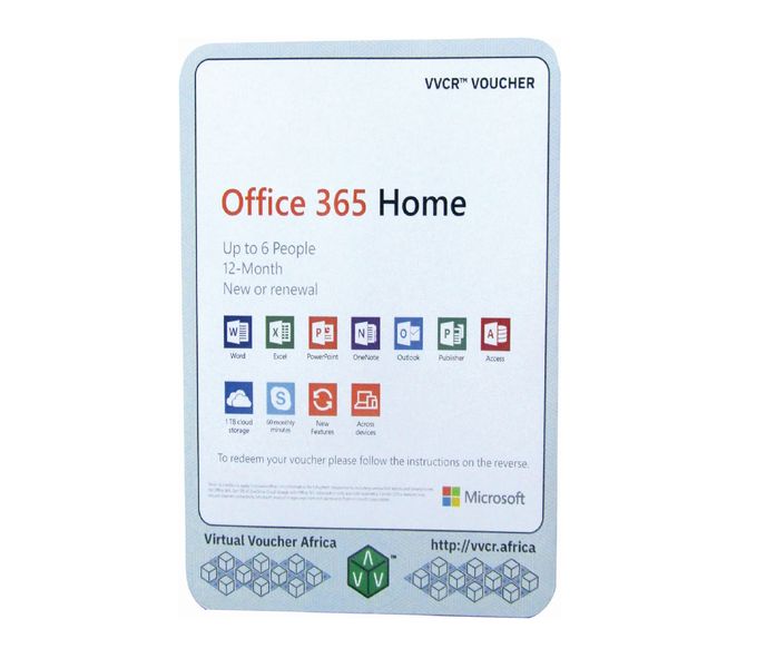 Office 365 Home VVCR Voucher (1 year Subscription)