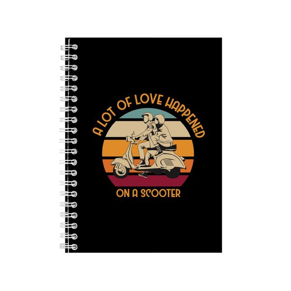 A Lot Of Love Happened Notebook Scooter Gift Idea A4 Notepad 149