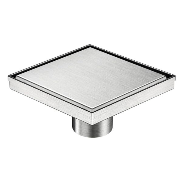 Square Invisible Bathroom Shower Floor Drain with Removable Insert Cover