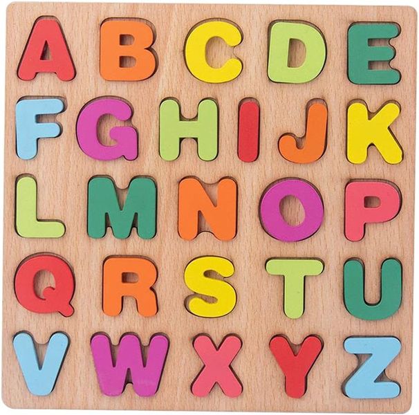 Wooden Alphabet Puzzle, Letter Puzzles BT