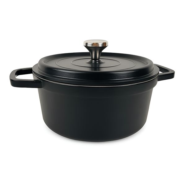 Cast Aluminum Casserole Pot Black image