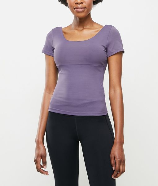 Women's Dailyfriday Multi-Cross Back Yoga Top - Lilac
