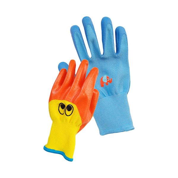 Blue Kids Safety Gloves Ages 8-13