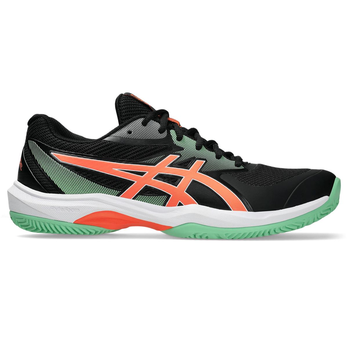Asics Men's Game FF Padel Shoes - Black/Vivid Coral