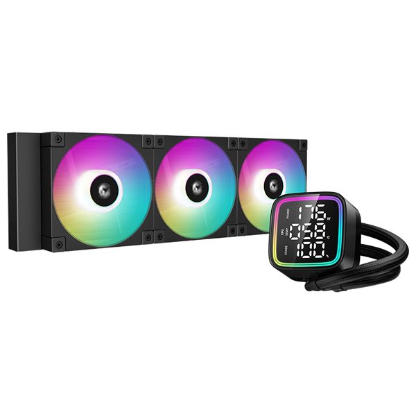 DeepCool LD360BK 360MM ARGB AIO Cooler with Digital LCD - Black