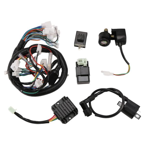 Motorcycle Electrical Wiring Harness Cable for Jiling Compatible with Honda