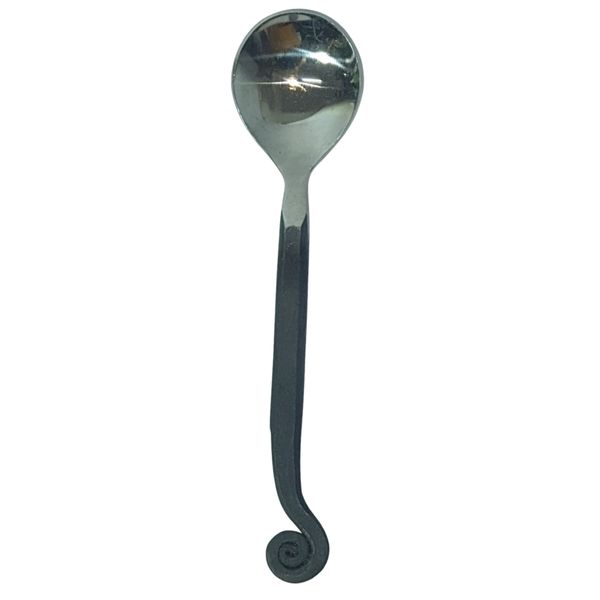 Stainless Steel Spoon with Black Handle