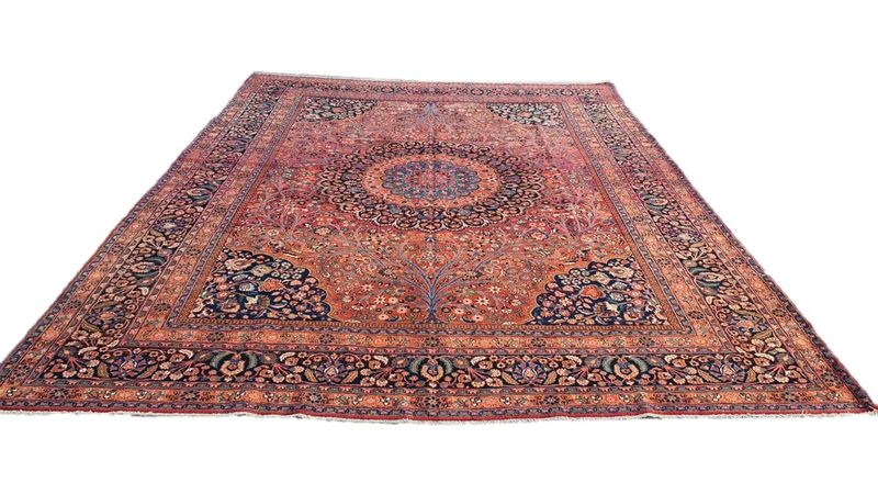 Very Fine Persian Moud Carpet 408cm x 307cm Hand Knotted
