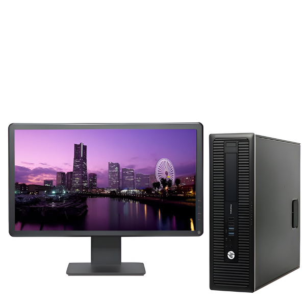 Certified Pre-Owned HP ProDesk 600 G1 SFF-Intel i5 4th Gen 8GB 256 SSD Set
