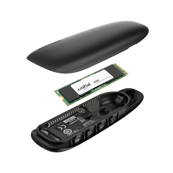 Asus Cobble SSD Type-C Enclosure and Crucial E100 2TB NVMe Bundle - Black