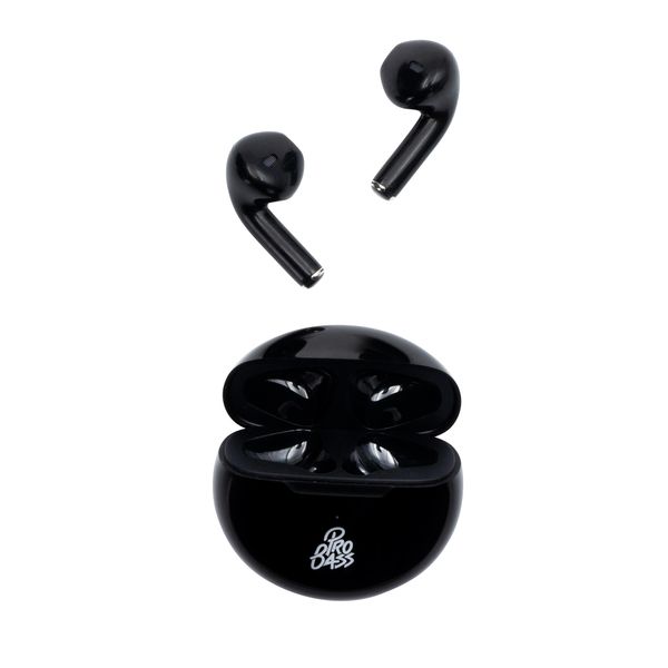 Pro Bass Future Series True Wireless Earphones with Charging Case - Black