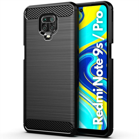 Shockproof Carbon Fiber Design Cover for Xiaomi Redmi Note 9s