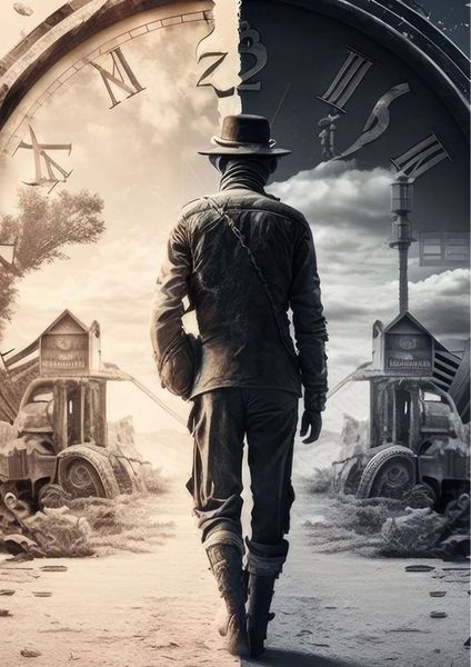Canvas Wall Art - Clock Man