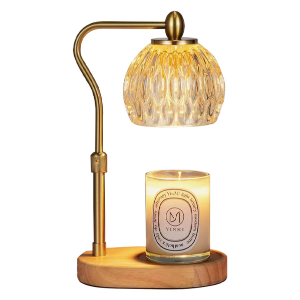 Nursery Night Light, Candle-Effect Warm Glow, Height-Adjustable, White