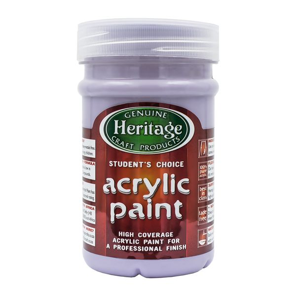 Heritage Pure Acrylic Paint 250ml - Lavender Blue