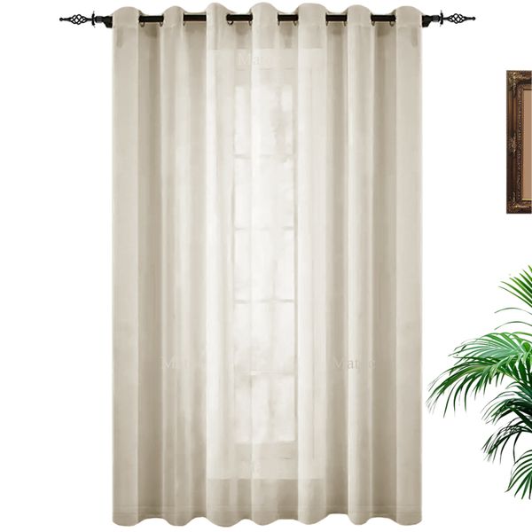 Mystic Voile - Beige - Eyelet image