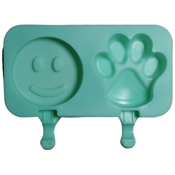Silicone Mould Lollie Smiley and Paw