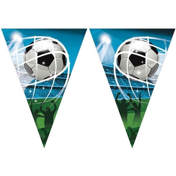 Soccer Fans Triangle Paper Flag Banner