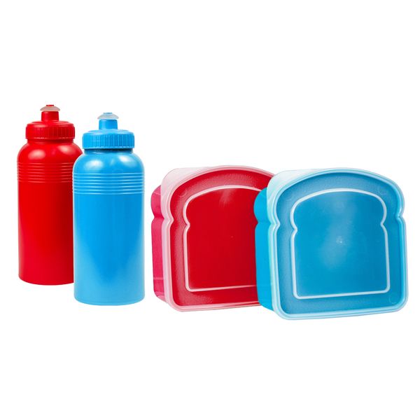 LUMOSS - Club Lunchbox With Water Bottle Set - 2-Pack