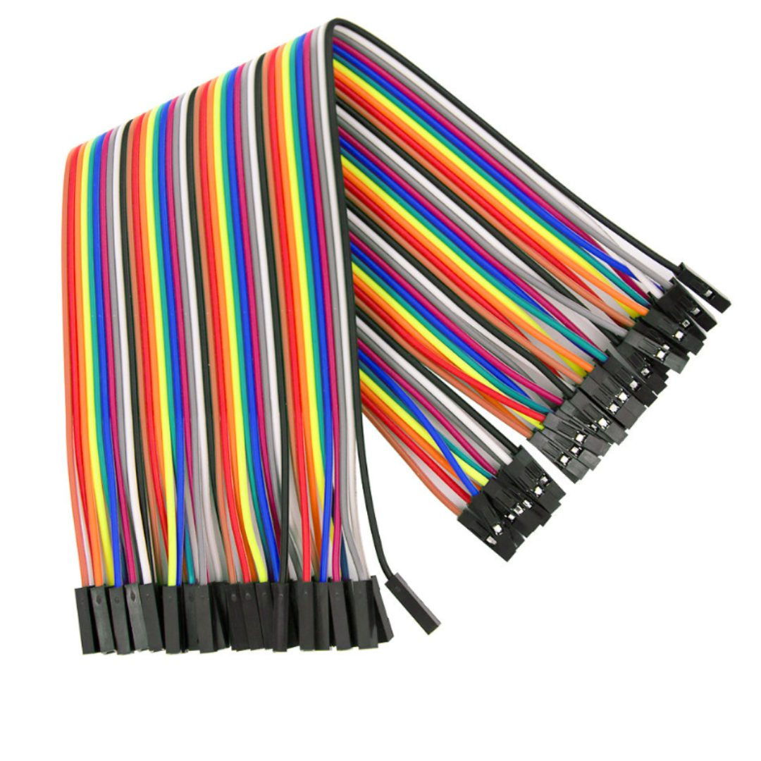 HKD Ribbon Jumper 40W F/F 15cm - Female/Female 40-Way Colour Cable