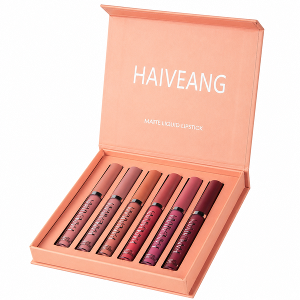6Pcs Matte Liquid Lipstick Makeup Set