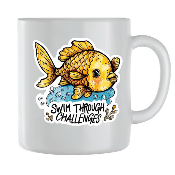 Swim Coffee Mugs for Men Women Trendy Animal Lovers Graphic Cup Present 197