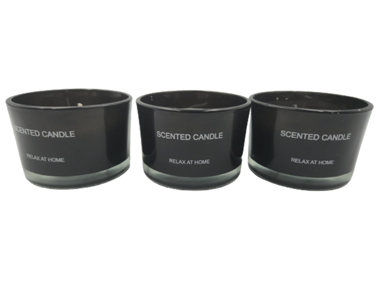 Scented Crystal Candles - Black Base