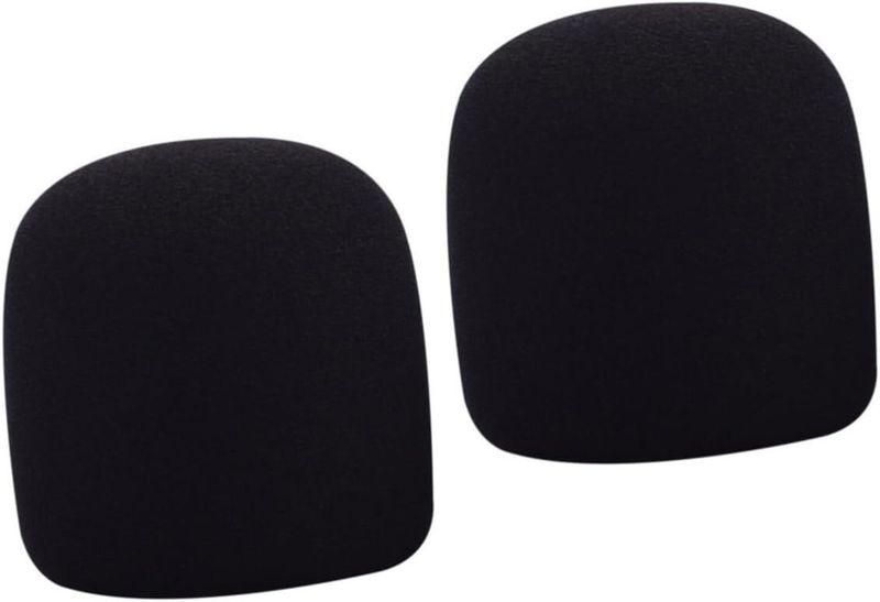 Sponge Mic Windscreen Cover Reduces Wind Noise &amp; Saliva Interference