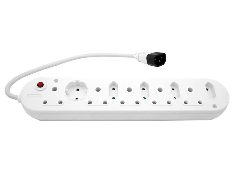 Multi Plug 5x16A 5x5A 0.5m IEC Cord: MP-10WIEC