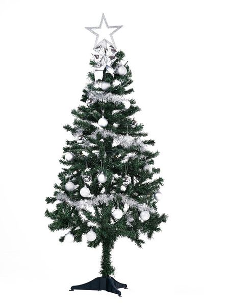 Northern Lights 1.5m Pine Christmas Tree with Lights &amp; Decor
