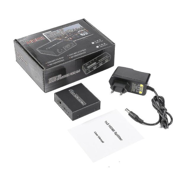 1x2 Hdmi 1080p 3d Splitter 1 In 2 Out Selector Box Ver1.4 Full Hd 1080p