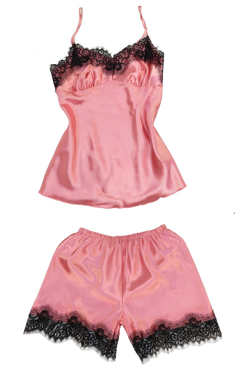 Shop Generic Women's Underwear Sexy Silk Satin Lingerie Pajamas Crop Tops  Bralette&Panty Sets Soft Wear for Girls Tops Briefs Lace Suit Online