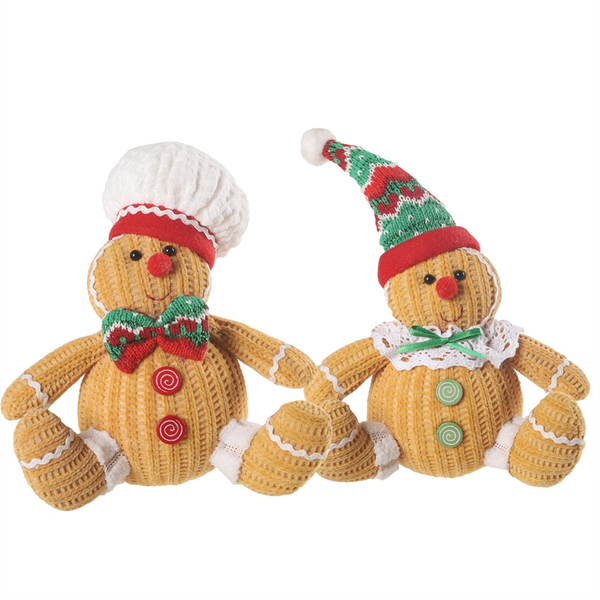 Christmas Gingerbread Man Doll Gingerbread Figures Christmas Ornament