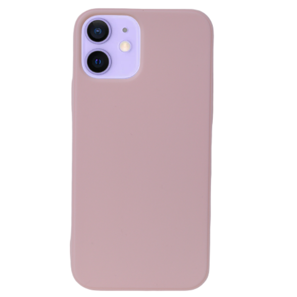 High Quality Plain Soft Phone Case For iPhone 12 Mini - Brown