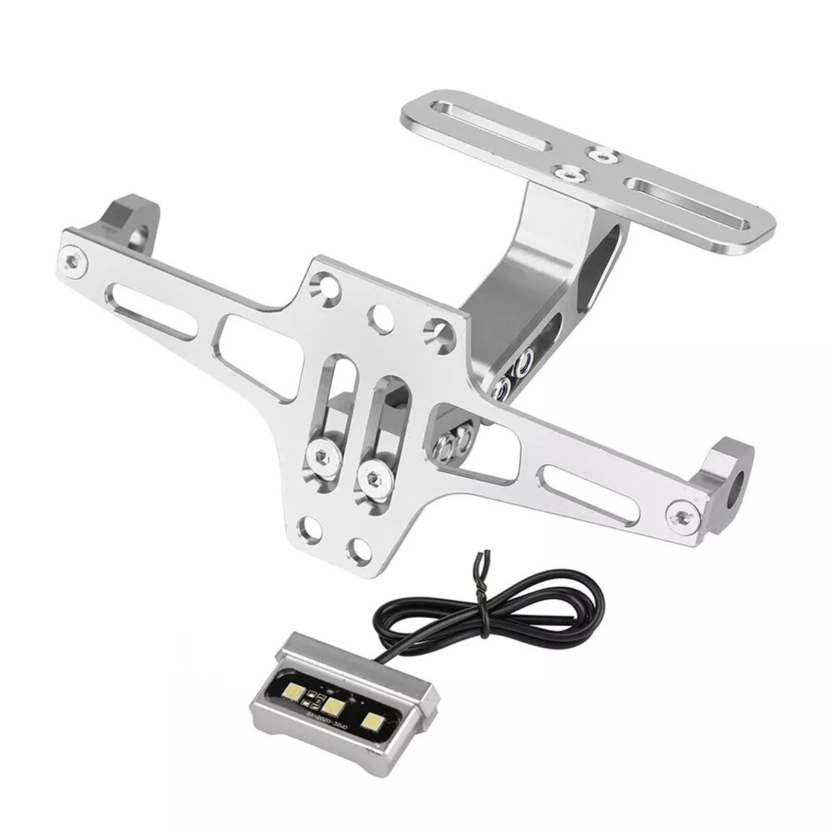 Mix Box Universal Motorcycle Tail Plate Holder with Light