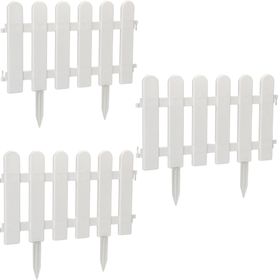 Garden Basic White PVC Fence Set of 3 | Shop Today. Get it Tomorrow ...