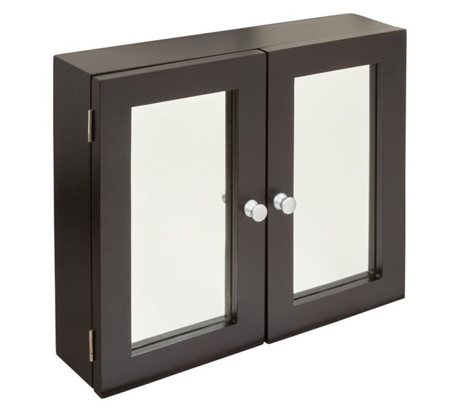 Double Bathroom Cabinet Dark Brown 510 x 115 x 350 mm