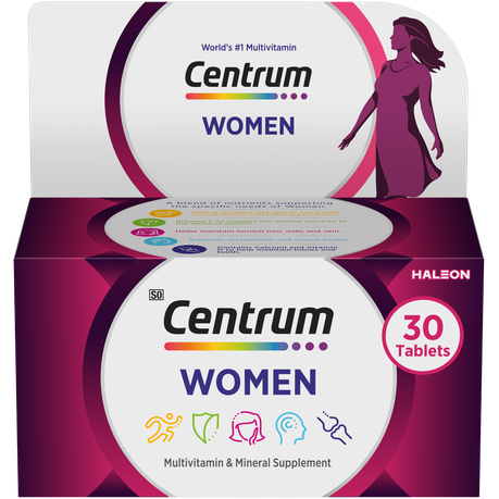 Centrum Women, Multivitamin Supplement for Women. 30 Tablets Image