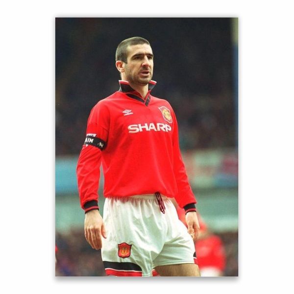 Cantona On The Pitch Poster - A1