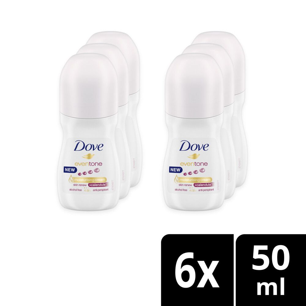 Dove Even Tone Antiperspirant RollOn Deodorant 6x50ml Buy Online in