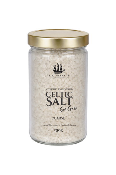 Sir Francis Genuine Celtic Salt Sel Gris - Coarse 250g Glass Jar