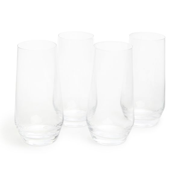 George &amp; Mason - Soho Crystal Hi-Ball Glasses - Set of 4