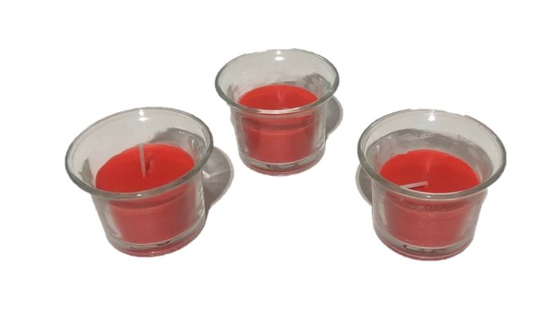 3 Piece Fragrance Candles - Red